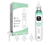 Aspiratore nasale elettrico per bambini, ricaricabile, in silicone, senza lattice, anti-riflusso, 0-24 mesi, portatile, in silicone, per il bambino, aspirazione regolabile