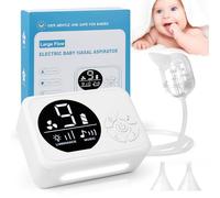 Aspiratore Nasale Elettrico per Bambini, Ventosa Nasale con Livello di Aspirazione Regolabile, Funzione Musica (Bianco latteo, L)