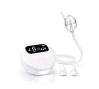 Aspiratore nasale elettrico regolabile a 9 livelli con luce notturna e funzione ninna nanna, rimozione sicura e delicata del muco per neonati, punte in silicone senza BPA incluse