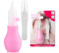 Aspiratore nasale in silicone per bambini, siringa per bulbi nasali, facile da spremere, per neonati e bambini, in silicone senza BPA