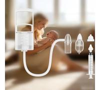 Aspiratore nasale manuale per bambini, punta in silicone morbido, design anti-riflusso, compatto e adatto ai viaggi per neonati e bambini piccoli