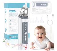 Aspiratore Nasale Neonato Elettrico, Narhinel Aspiratore Nasale,Lavaggi Nasali Neonato,Aspiratore Nasale Elettrico,con 3 Livelli di Aspirazione e 3 Punte,con Musica e Luce,per Neonati,Bambini