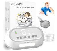 Aspiratore Nasale Neonato VITCOCO | Aspiratore Nasale Elettrico per Bambini | 6 Ventose | Ricaricabile con Luce e Musica Calmante | Sicuro Efficiente Delicato