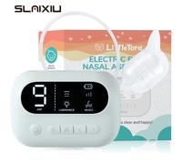 Aspiratore nasale per bambini Pulitore per naso elettrico con musica integrata e luce notturna Ventosa per naso ricaricabile per neonati Neonati White