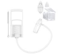 Aspiratore nasale per bambini, ventosa per il naso con pompa manuale aggiornata e punta non invasiva per eliminare passaggi intasati e booger (trasparente, standard)