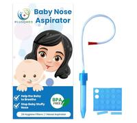 Aspiratore nasale per bambini, ventosa per muco con 24 filtri igienici, sicuro e facile da pulire per neonati, neonati, bambini, aspiratore nasale, aspiratore nasale, rimozione del muco, PLUSQMED