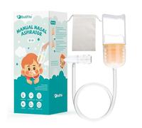Aspiratore nasale per la pulizia del naso di neonati e bambini, con pompa a mano e punta non invasiva per un'aspirazione rapida e silenziosa, idoneo per FSA/HSA, lavabile e riutilizzabile, sacchetto