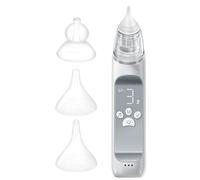 Aspiratore Nasale, Pulisci Naso per Bambini con Punta in Silicone Regolabile a 3 Livelli con Luce Colorata e Musica, Ventosa Nasale Automatica Anti-Riflusso per Aspiratore per Bambini