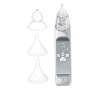 Aspiratore nasale, pulisci naso per bambini con punta in silicone regolabile a 3 livelli con luce colorata e musica, ventosa nasale antiriflusso automatica per bambini.