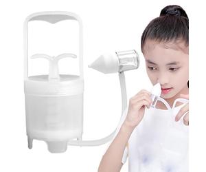 Aspiratore nasale - Pulitore manuale del naso, in silicone morbido, aspirazione delicata sicura, comodo strumento di igiene | per la cura dei bambini durante il bagno durante il sonno