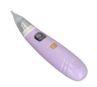 Aspiratore nasale regolabile per bebÃ© con luce, musica, 3 punte, viola