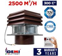 Aspiratore per Camino Aspirafumo elettrico Comignolo Base GEMI tondo da 30 cm [EEK: A+]