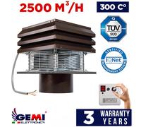 Aspiratore per camino Aspirafumo Tiracamino Fumaiolo Base GEMI tondo 25 cm [EEK: A+]