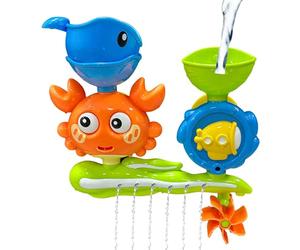 Aspiratore per granchio - Giochi da bagno con tettarella per bambini | Giocattolo di granchio ABS sicuro con bordi lisci, interattivo per e ragazze, divertimento nella vasca da bagno, in piscina,