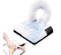Aspiratore per Lucidatura da Tavolo, Aspiratore Portatile con Tubo di Aspirazione Retrattile, Tubo Retrattile Ruotabile A 360°, con LED, Aspiratore per Unghie Professionale da 60 W