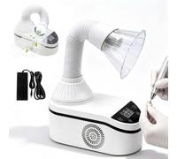 Aspiratore per Lucidatura Dentale collettore di polveri dentali da 230 W | Touch Screen/Regolazione a 3 velocità/Luce a LED, condotto girevole a 360°, per Laboratori Odontotecnici e Saloni per Unghie