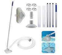 Aspiratore per piscina, con tubo da 3,1 m, aspiratore per piscina con asta telescopica, uscita acqua di circolazione, aspiratore per piscina, pulizia per pavimenti