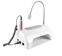 Aspiratore per polvere per unghie, 5 in 1 la più recente attrezzatura for salone di nail art con lampada for unghie Aspirapolvere for Collettore polveri for Trapano for for macchina for manicure