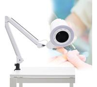 Aspiratore per Polvere per Unghie, aspiratore per Polvere per Unghie, modalità Luce LED a 3 Colori, Angolo Multiplo Regolabile a 90°, per Manicure da Salone o a casa.