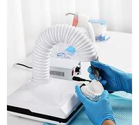 Aspiratore per Polveri per Lucidatura Dentale, Collettore di Polveri per Unghie da 60 W - Ventola/Luce LED/Tubo Telescopico, per Laboratori Odontotecnici e Saloni per Unghie