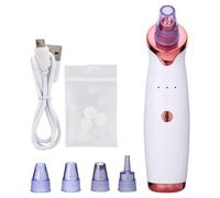 Aspiratore per punti neri, dispositivo di microdermoabrasione personale ricaricabile tramite USB, 4 testine di aspirazione, 5 livelli di aspirazione per punti bianchi, acne, rimozione brufoli