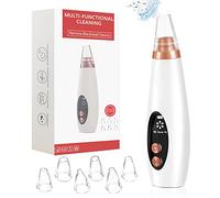 Aspiratore per rimozione di comedoni e pori, strumento elettrico per il viso, estrattore per acne, multifunzione, con schermo a LED, ricaricabile tramite USB, 5 aspirazioni e 4 sonde