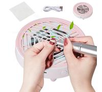 Aspiratore Per Unghie - Aspiratore Per Polveri, Macchina Per Aspirazione Silenziosa, Rimozione Professionale Delle Polveri Per Unghie | 5,9 Pollici, Per Le Donne Principianti Home Salon Manicure Beaut