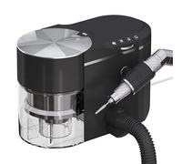 Aspiratore per Unghie da 200 W e Kit di Lime per Trapano Elettrico, Trapano per Unghie con Motore Brushless da 30000 Giri/min, ≤58 Db Ultra Silenzioso, Aspirazione e Angolo Regolabili black