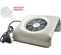 Aspiratore polveri ventola + poggia mani banco lavoro estetista manicure aspira