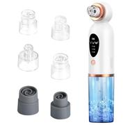 Aspiratore Punti Neri Professionale, Lrbsule Aspiratore Punti Neri Rimozione dei Grassi 6 Testine per Estrattore 3 Modalità di Aspirazione, Ricarica USB Blackhead Removal