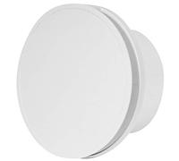 Aspiratore rotondo silenzioso per bagno, 125 mm, con copertura frontale bianca