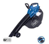 Aspiratore soffiatore brushless 2x20v senza batteria ixes Scheppach bc-blv720-x