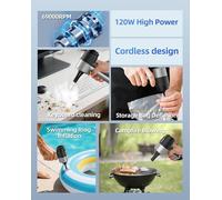 ASPIRATORE SOFFITORE GONFIATORE SENZA FILI 17000 PA