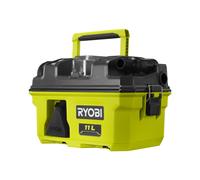 Ryobi RV1811, Aspiratore Portatile a Batteria 18V ONE+, Soffiatore a Valigetta con Capacità di 11 Litri, 1500 l/min di Flusso d'Aria, Leggero e Compatto, Batteria non Inclusa