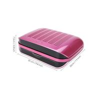 Aspiratore Unghie, 68W Pro Collettore di polveri for unghie Attrezzatura for nail art Macchina for l'aspirazione della polvere delle unghie(Rose Red)