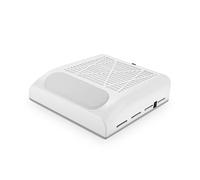Aspiratore Unghie Aspirapolvere for Unghie da 80 W, aspirapolvere for lucidatura, Macchina for Polvere for Unghie ad Alta Potenza for Salone di Bellezza Forte aspirazione(White)