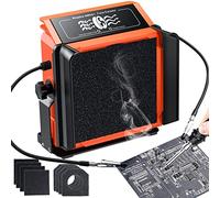 Aspirazione a Vapore di Saldatura,Preciva Assorbitore di Fumo Rimozione di Prevenzione del Fumo Aspiratore di Fumo con Ventola con 4 Tappetini con Filtro ai Carboni Attivi