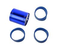 Aspirazione 'Aria Doppio Lato per La Presa d'Aria Dell'auto per Gas Combustibile Risparmio Olio Ventola Turbo Supercharger Turbina Turbocompressore Auto Aria Tubo(Blue)