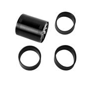 Aspirazione 'Aria Doppio Lato per La Presa d'Aria Dell'auto per Gas Combustibile Risparmio Olio Ventola Turbo Supercharger Turbina Turbocompressore Auto Aria Tubo(Black)