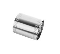 Aspirazione 'Aria Doppio Lato per La Presa d'Aria Dell'auto per Gas Combustibile Risparmio Olio Ventola Turbo Supercharger Turbina Turbocompressore Auto Aria Tubo(Silver)