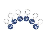 Aspire 1-200 Portachiavi Numerati, Portachiavi con Targhette Identificative - Blu