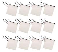 Aspire 12 pezzi Pochette Tela Pochette stoffa con moschettone, Portamonete con moschettone 4-1/4 x 4-1/4 pollici(11 x 11 cm)