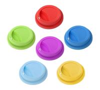 Aspire 6 Pezzi Coperchio Silicone per Bicchieri da caffè con Foro, Adatto per Tazza da 8.8 cm - 9 cm Diametro, Riutilizzabili - Assortiti
