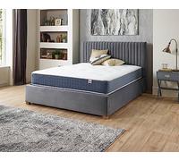 Aspire Beds 22 cm Doppia Tasca per Dormire con 1000 Molle insacchettate Materasso Premium Economy, Poliestere unità, Boarder Blu, Singolo