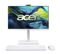Aspire C24-A All In One PC - Display IPS da 23", Full HD 120 Hz, Intel Core i3-1305U (fino a 4,5 GHz), 8 GB DDR4 RAM, 256 GB M.2 PCIe (SSD), scheda grafica integrata, Windows 11 Home, Bianco