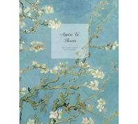 Aspire To Flower: Undated 26-Week Time Blocking Productivity Planner, Period Tracker, Monthly Planner, Weekly Planner, Daily Planner, Goal-Setting ... Management, Van Gogh Almond Blossom, 8"x10"