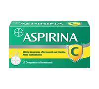 Aspirina C Antinfiammatorio Antidolorifico per Influenza Raffreddore e febbre con Vitamina C, 10 Compresse