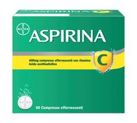 Aspirina C Antinfiammatorio Antidolorifico per Influenza Raffreddore e febbre con Vitamina C, 40 Compresse