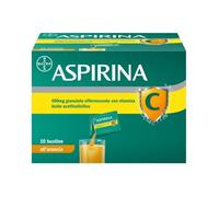 Aspirina C Antinfiammatorio e Antidolorifico per Influenza e Febbre con Vitamina C, 10 Buste Arancia