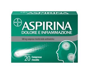 Aspirina Dolore E Infiammazione, Antidolorifico E Antinfiammatorio, 20 Compresse